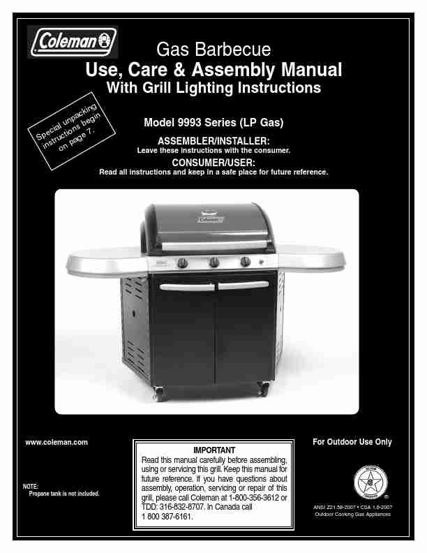 Coleman Gas Grill 9993 Series-page_pdf